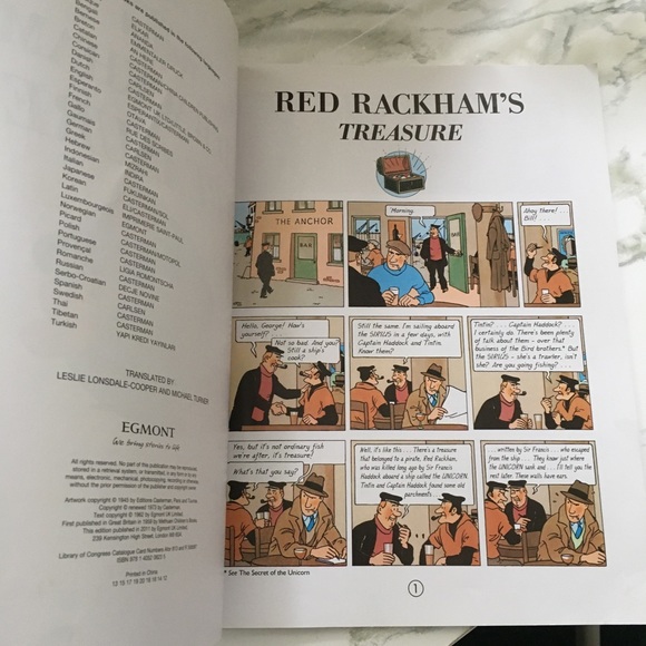 Tintin book - Red Rackham’s Treasure - Picture 5 of 5